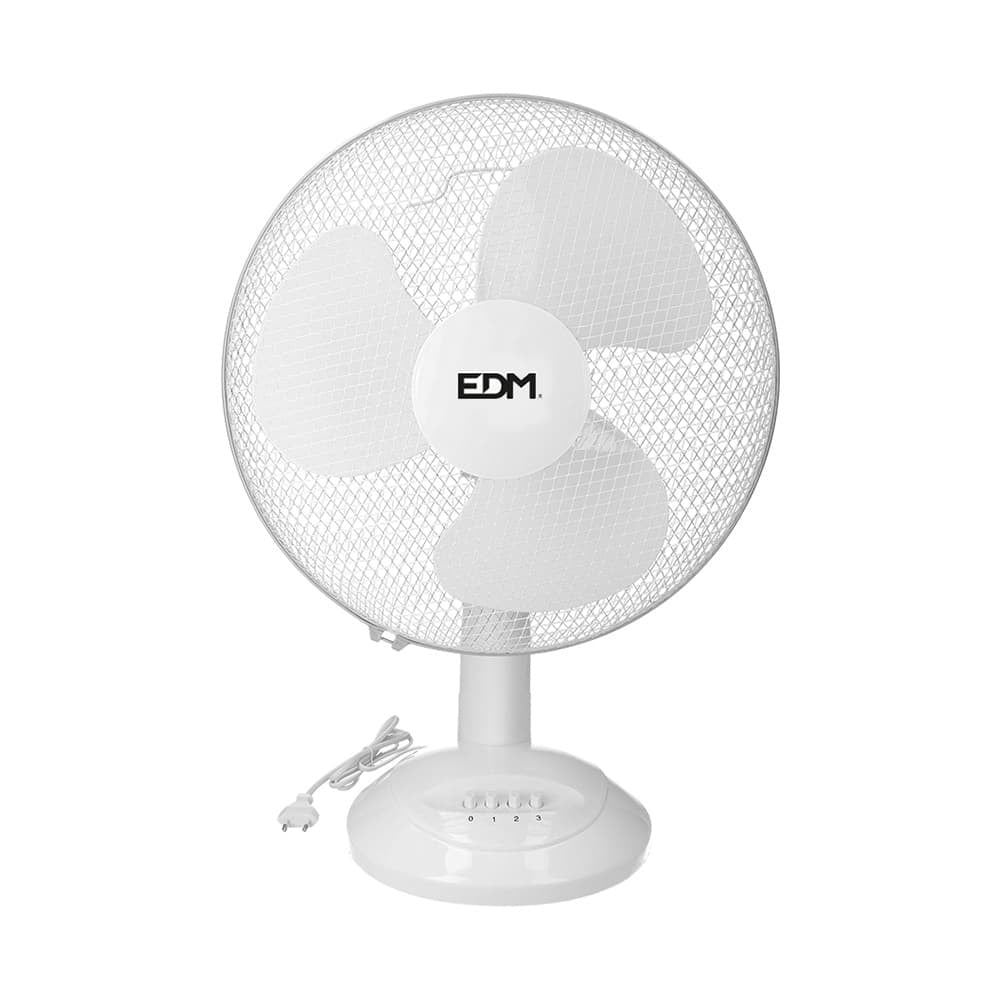 Ventilador de Sobremesa Blanco 35W Ø30cm 3 Velocidades