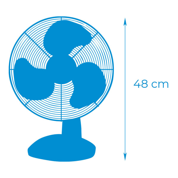 Ventilador de Sobremesa Blanco 35W Ø30cm 3 Velocidades