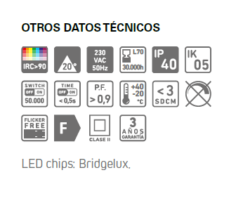 Downlight Swing Redondo de CELER 40W - Luz LED Orientable con 3000K o 4000K y Hasta 3500lm