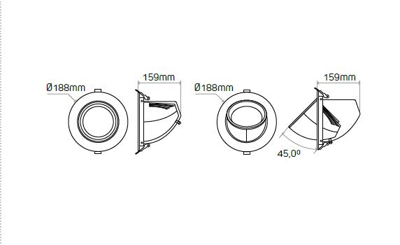 Downlight Swing Redondo de CELER 40W - Luz LED Orientable con 3000K o 4000K y Hasta 3500lm