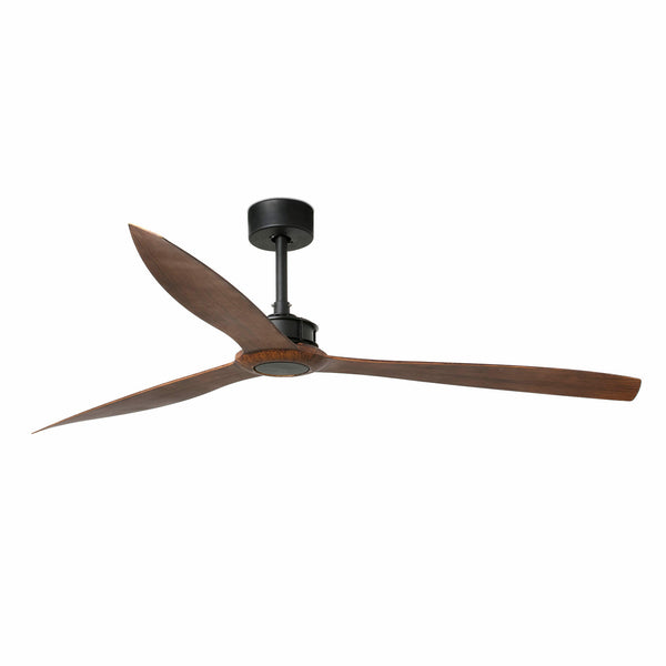 Ventilador negro mate/madera Smart Just fan XL