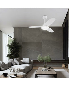 Ventilador de Techo Mahon Blanco 107 cm - 3 Palas - LED